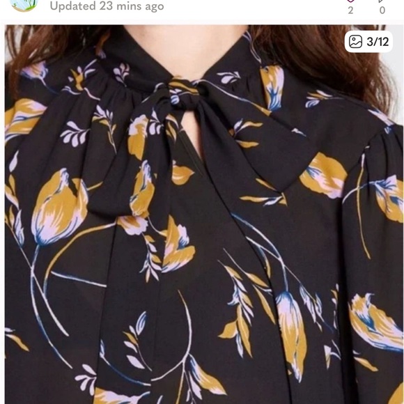 Modcloth Marvel the Masses Tie-Neck Blouse - 3X - Picture 10 of 11